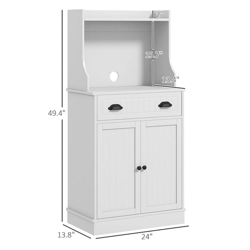 Microwave Cabinet With Storage Drawer(no include stool)