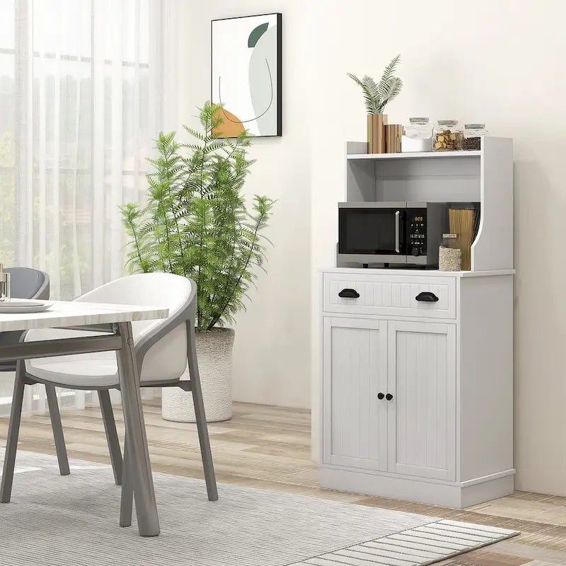 Microwave Cabinet With Storage Drawer(no include stool)