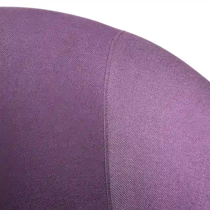 Upholstered Fabric Armchair with Curved Arms and Black Legs