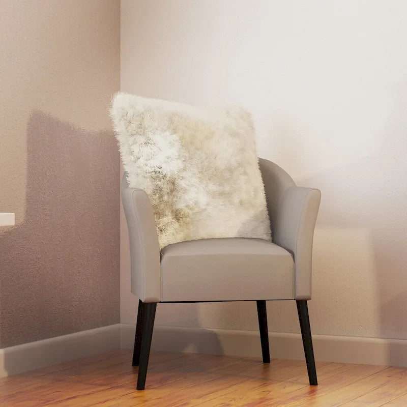 Upholstered Fabric Armchair with Curved Arms and Black Legs