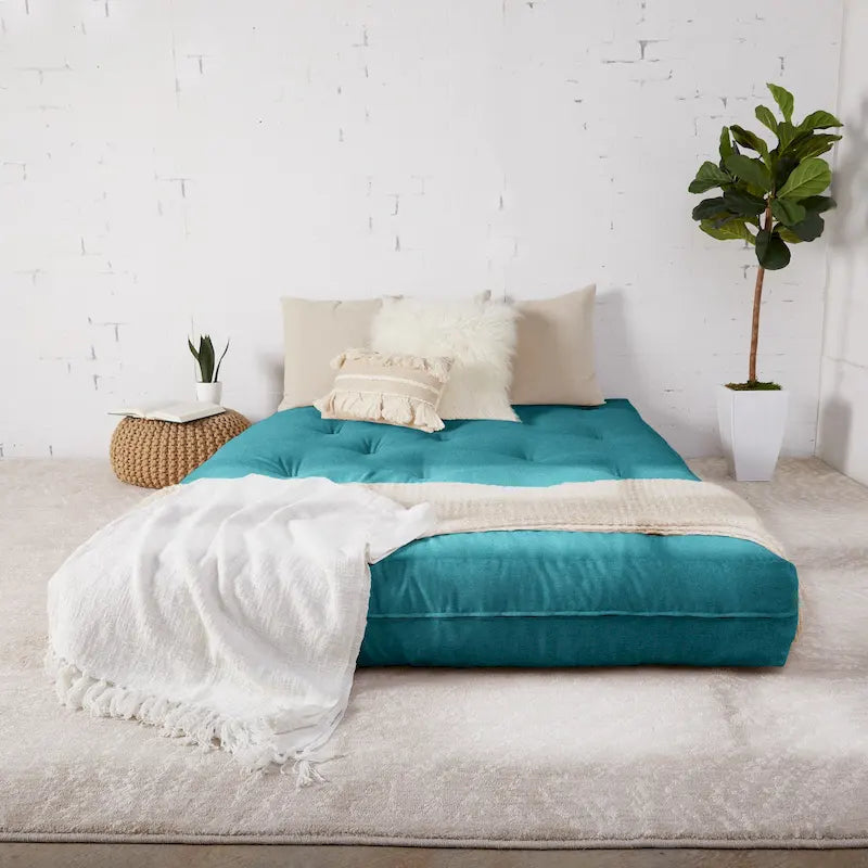 Queen 10-Inch Futon Mattress with Tufted Cover