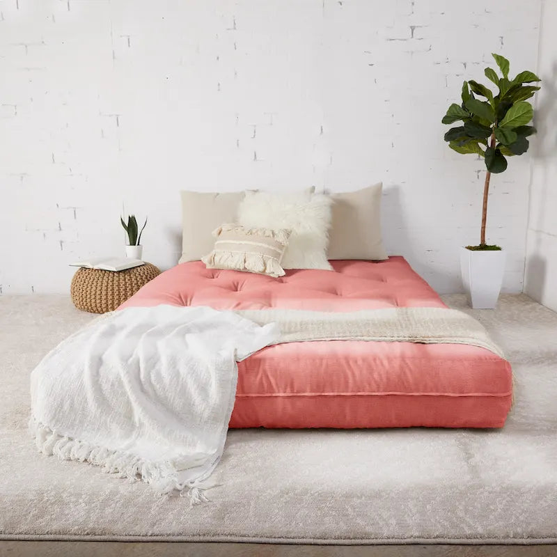 Queen 10-Inch Futon Mattress with Tufted Cover