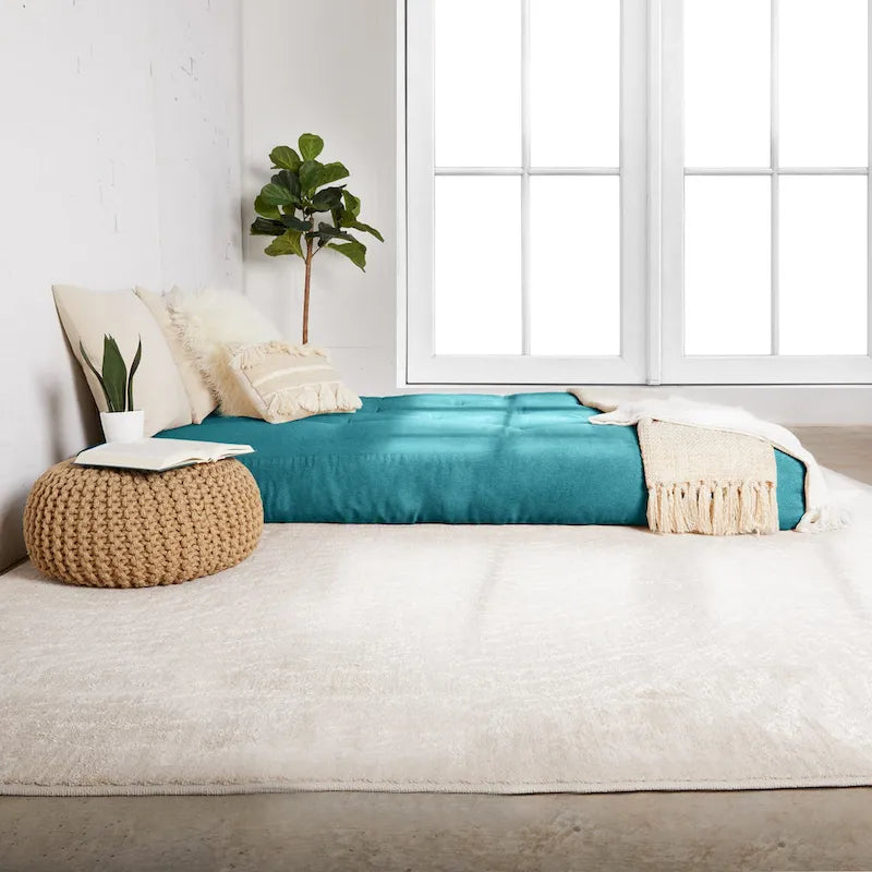 10-Zoll-Futonmatratze in Queen-Size mit gestepp­tem Bezug