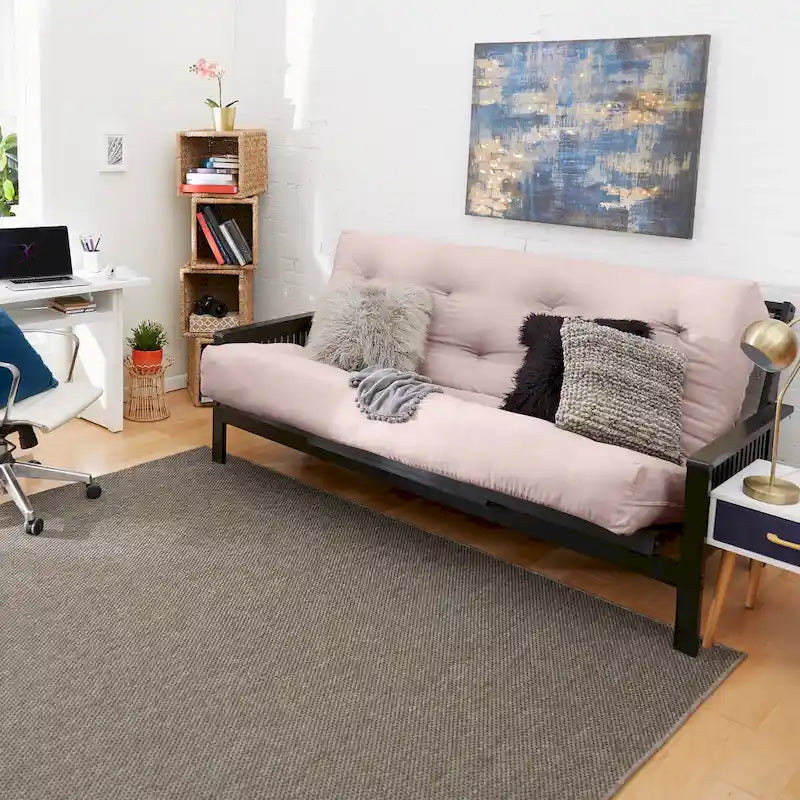 10-Zoll-Futonmatratze in Queen-Size mit gestepp­tem Bezug