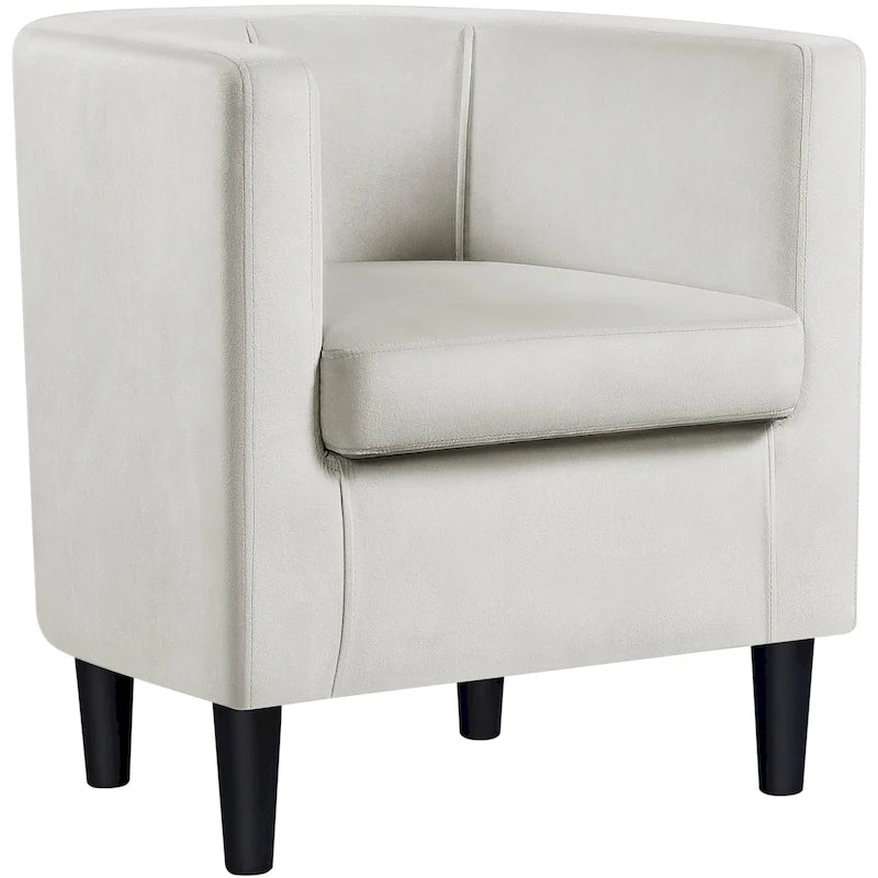 Modern Velvet Barrel Chair