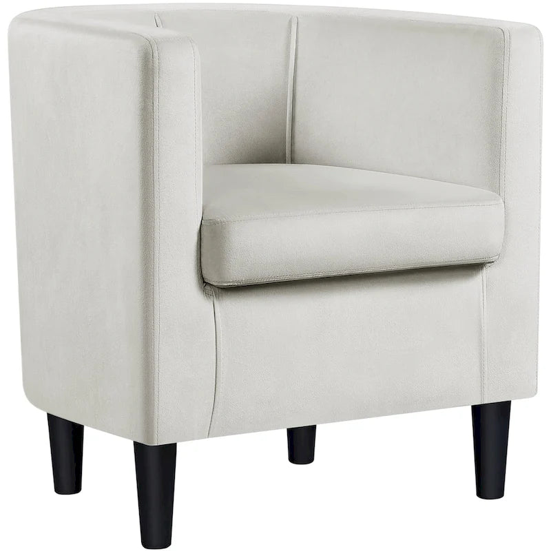 Modern Velvet Barrel Chair