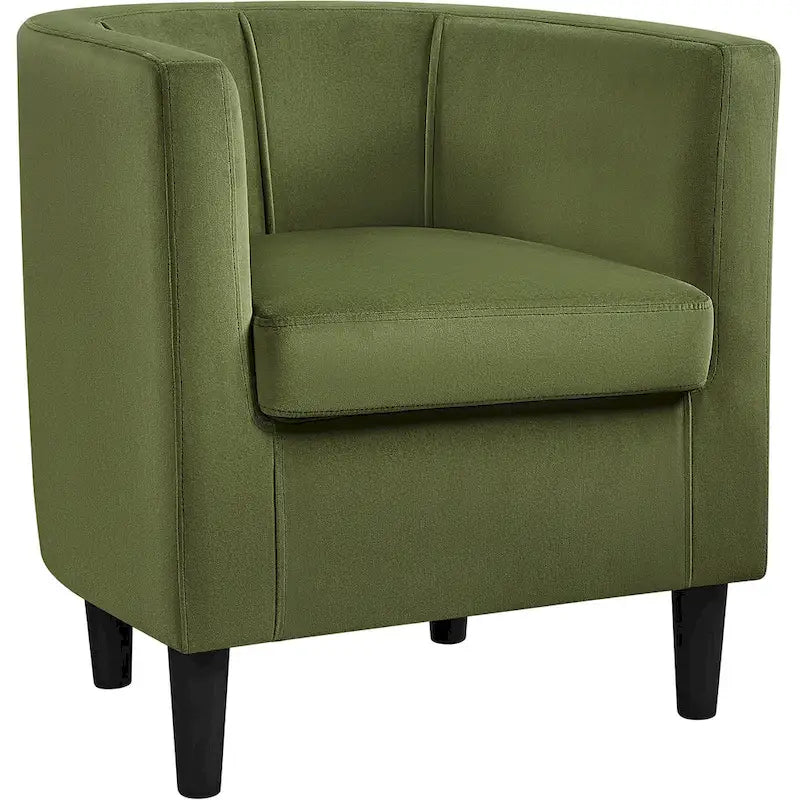 Modern Velvet Barrel Chair