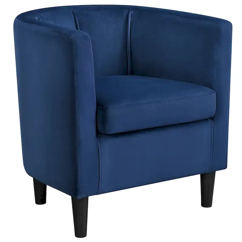 Modern Velvet Barrel Chair