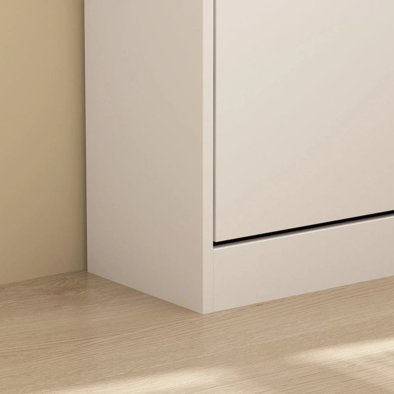 Shoe Cabinet for Entryway White Narrow Shoe Storage Cabinet Flip Down