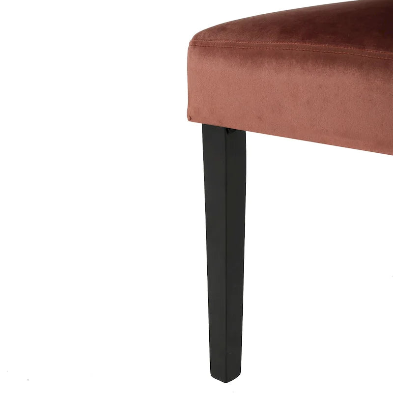 Venetian Velvet Dining Chairs with Button-Tufted Backs, Pair