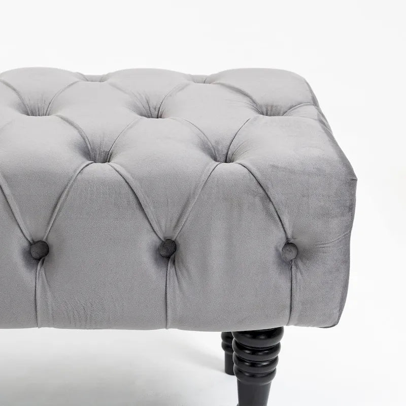 Tufted Upholstered Entryway Bench with Plush Seat