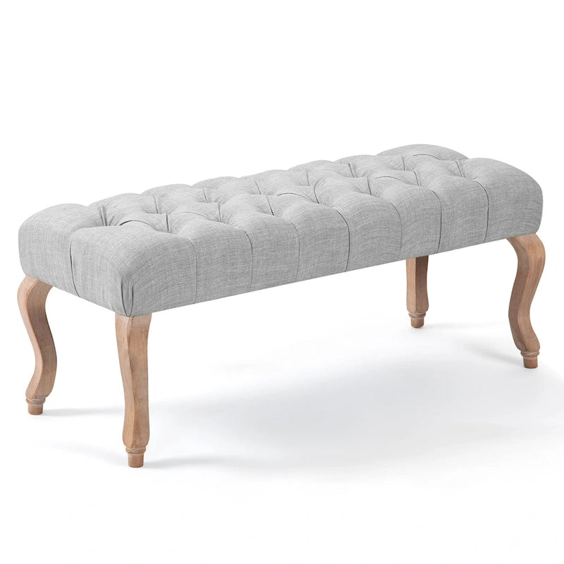 Tufted Upholstered Entryway Bench with Plush Seat
