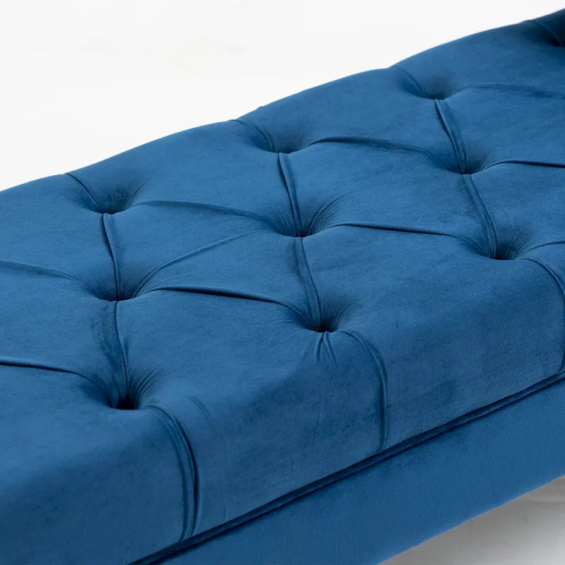 Tufted Upholstered Entryway Bench with Plush Seat