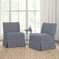 Pair of Transitional Slipper Chairs with Washable Slipcovers