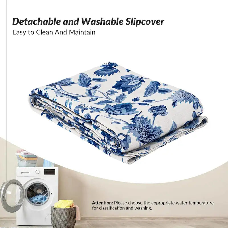 Pair of Transitional Slipper Chairs with Washable Slipcovers