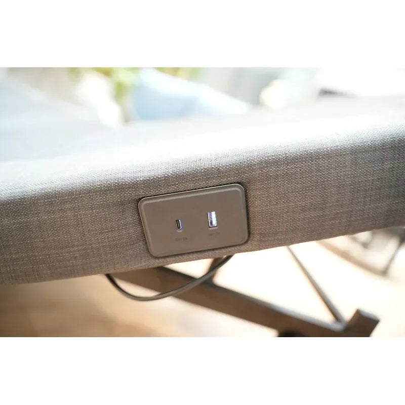 Adjustable Bed Frame,Under bed light and USB port