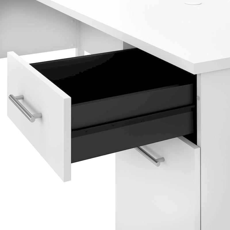 72-Inch Home Office Desk with Drawers and Cable Management