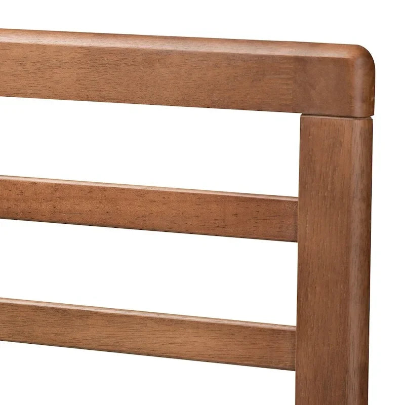 Mid-century Modern Wood Platform Bed