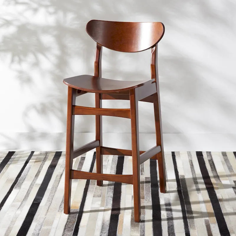 Mid-Century Counter Stool with Scandinavian Style