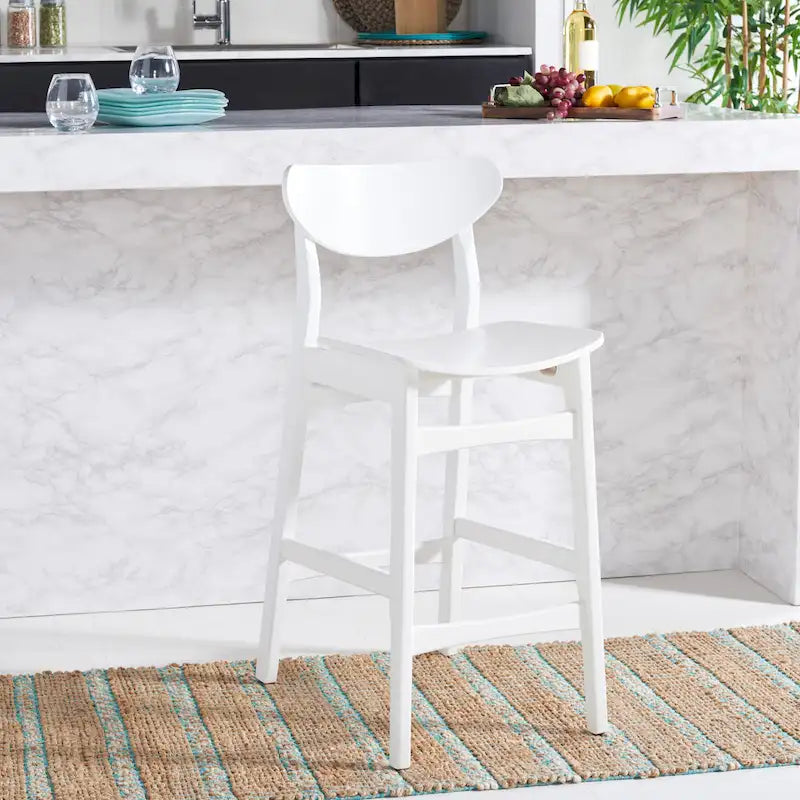 Mid-Century Counter Stool with Scandinavian Style