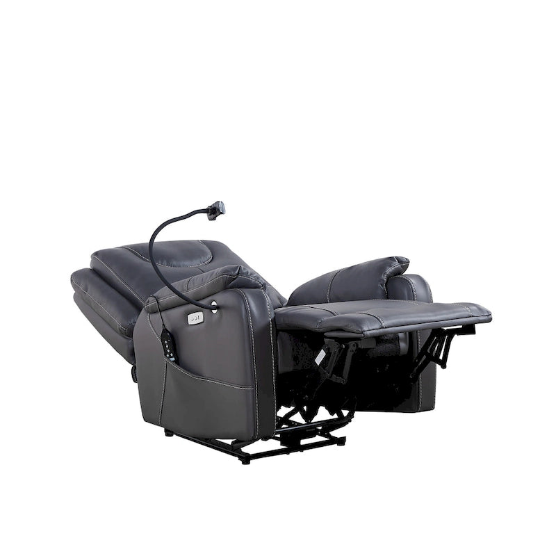 Zero-Gravity Power Recliner with Massage, Heat and USB Charging