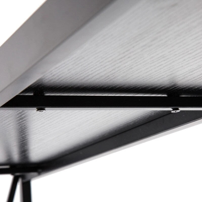 Triamine Board Cross Iron Frame Narrow Console Table