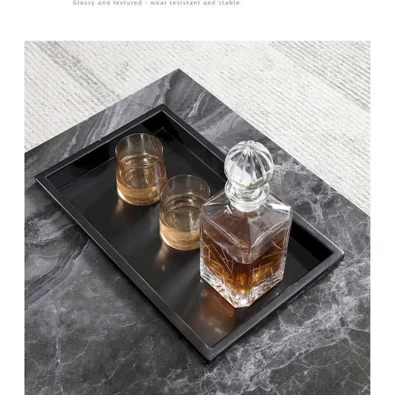 Square Sintered Stone Coffee Table with Storage
