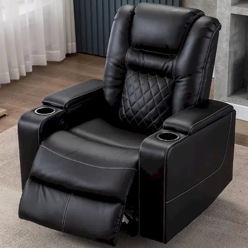 Power Recliner Chair with USB Ports and Cup Holders