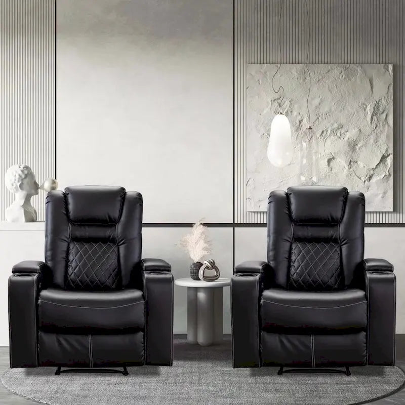 Power Recliner Chair with USB Ports and Cup Holders