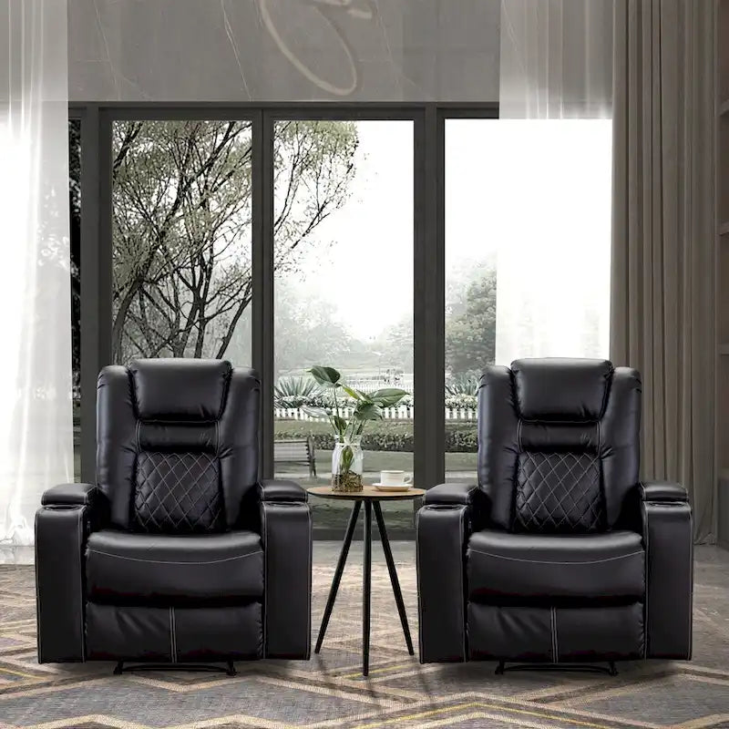 Power Recliner Chair with USB Ports and Cup Holders