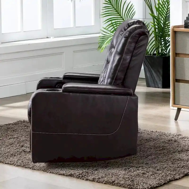 Power Recliner Chair with USB Ports and Cup Holders