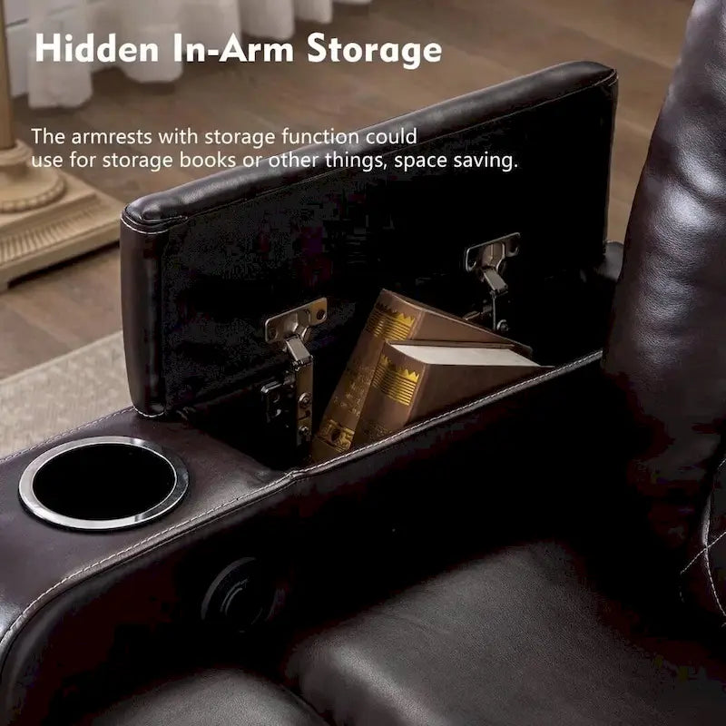 Power Recliner Chair with USB Ports and Cup Holders