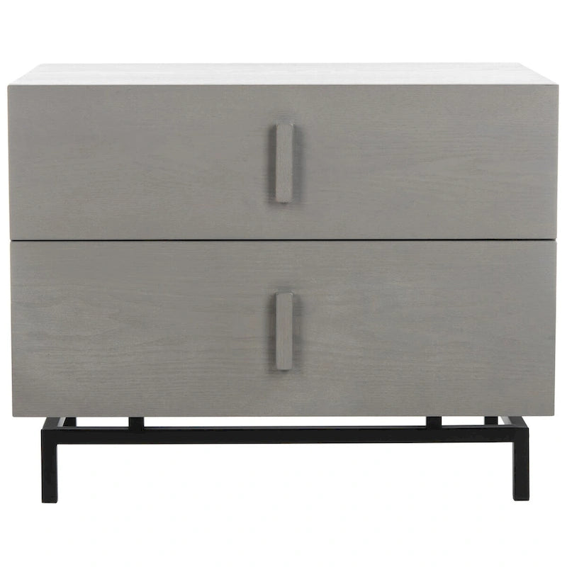 Dark Brown and Black Storage Cabinet, 28 in