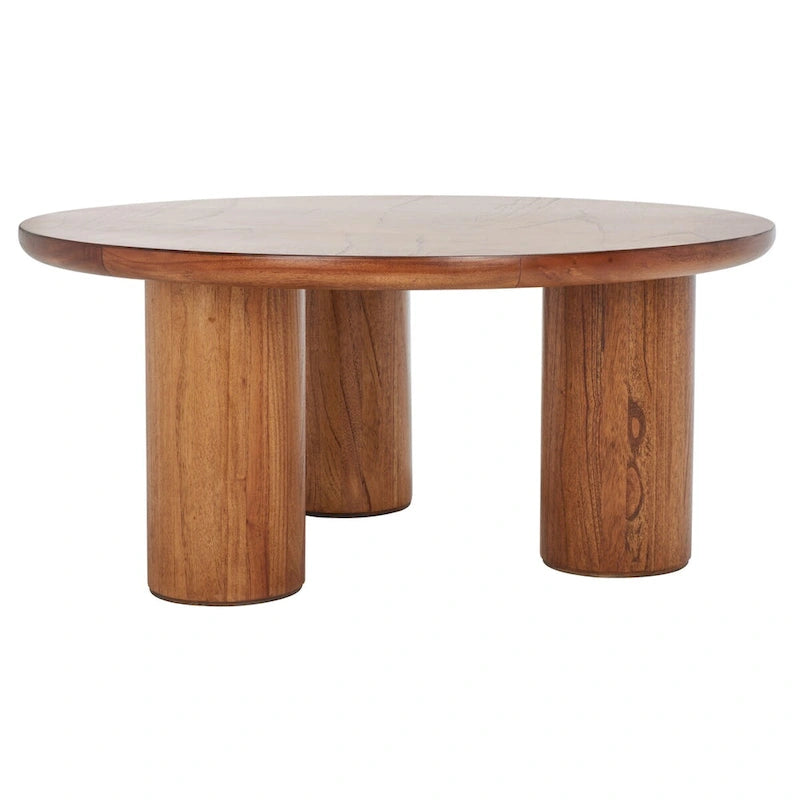 Round Three-Leg Coffee Table, 40 in