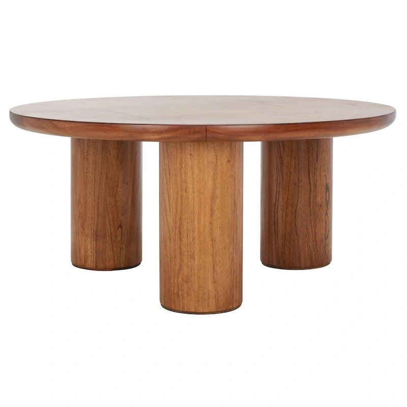Round Three-Leg Coffee Table, 40 in