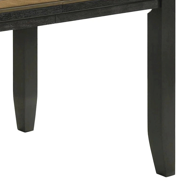 Extendable Counter-Height Dining Table, 60–78 in, Brown Wood